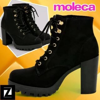 [ZATTINI] Bota Moleca Salto Alto Feminina – Preto
