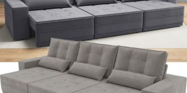 [MAGAZINE] Sofá Retrátil Reclinável 6 Lugares Velosuede – Golden Next Sofás