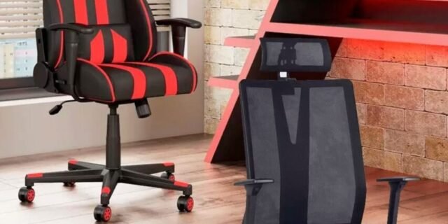 [MAGAZINE] Cadeira Gamer Travel Max Reclinável – Preta e Vermelha Sports ou Cadeira de Escritório Presidente Giratória Preta – Office Addit Premiun Frisokar