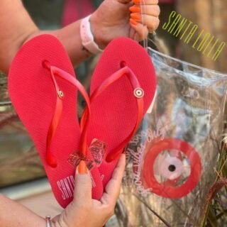 [MAGAZINE] Kit Chinelo+ Necesseire Santa Lolla Olho Grego Feminino