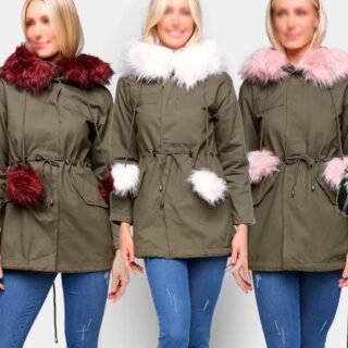 [MAGAZINE] Jaqueta Parka Nylon S&V Com Capuz Pelo Feminina