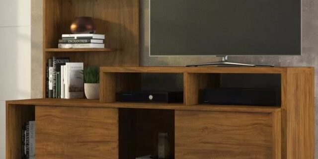 [MAGAZINE] Rack para TV até 43” 2 Portas – Via Móveis Julio
