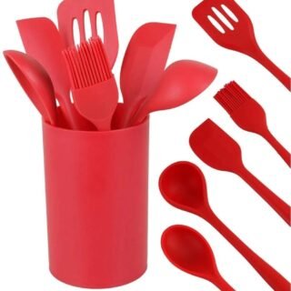 [AMERICANAS] Conjunto de Utensílios de Silicone 6 Peças com Suporte – Casual Home