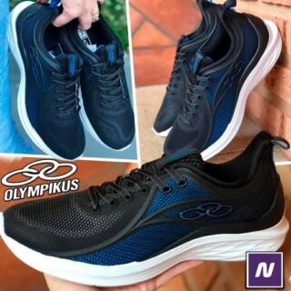 [NETSHOES] Tênis Olympikus Garra 850 – Preto e Azul