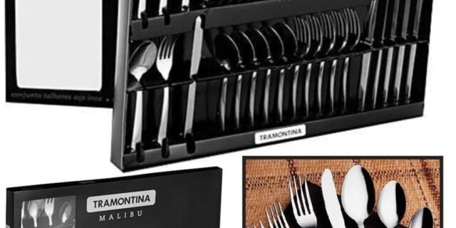 [AMERICANAS] Conjunto de Talheres Inox Malibu c/ 42 Peças – Tramontina – 23799/031