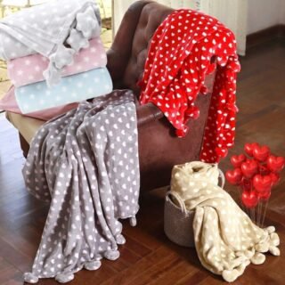 [SHOPTIME] Manta Flannel Avelã Amor ou Star – Casa & Conforto