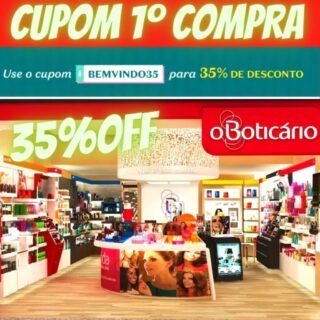 [OBOTICARIO] Cupom de 35% OFF na sua 1ª compra no site