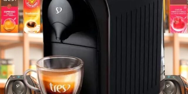 [SHOPTIME] Cafeteira Espresso TRES 3 Corações Passione – 15 Bar Preto