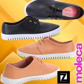 [ZATTINI] Tênis Moleca Mini Perfuros Feminino +