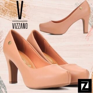 [ZATTINI] Scarpin VIZZANO Meia Pata – Nude