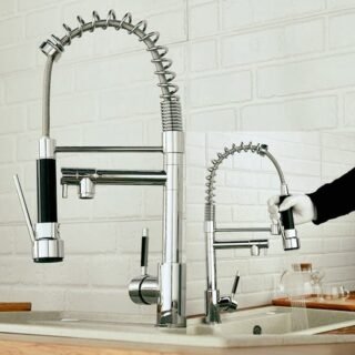 [CASASBAHIA] Torneira Gourmet Prizi com Spray, Monocomando – KE6024