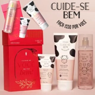 [OBOTICARIO] Kit Presente Cuide-se Bem Deleite: Loção Hidratante Desodorante Corporal 200ml + Body Splash 200ml + Creme de Mãos 50g