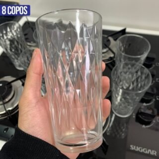 [MAGAZINE] Jogo de Copos de Vidro 8 Peças 335ml – Nadir Vitrage