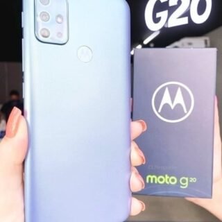 [PONTO] Smartphone Moto G20 Azul, com Tela de 6,5″, 4G, 64GB e Câmera Quádrupla de 48MP + 8MP + 2MP + 2MP – XT2128-4