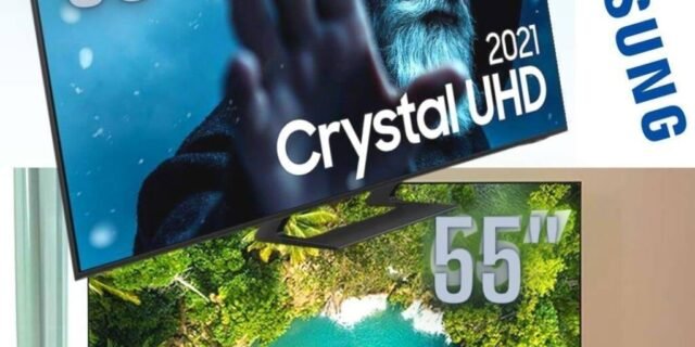 [PONTO] Smart TV Samsung 55″ Crystal UHD 4K 55AU9000 Design Slim Som em Movimento Virtual Visual Sem Cabos