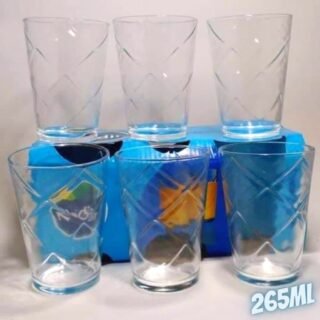 [MAGAZINE] Jogo de Copos de Vidro 265ml 6 Peças – Nadir Maracatu
