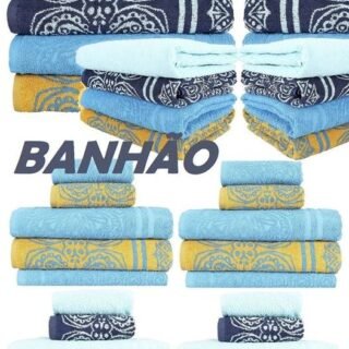 [SHOPTIME] Jogo de Banhão Aveiro 5 Peças – Casa & Conforto