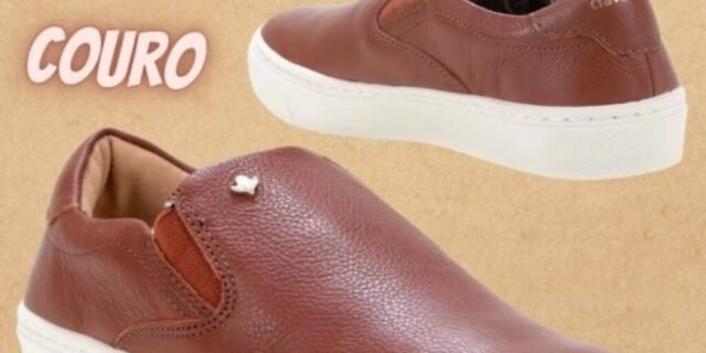 [ZATTINI] Slip On Cravo & Canela Básico Feminino – Marrom Claro