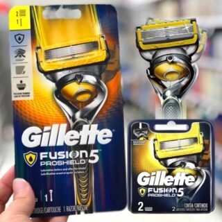 [MAGAZINE] Aparelho de Barbear Gillette Fusion5 ou Lâmina de Barbear Gillette Fusion – Proshield 2 Peças