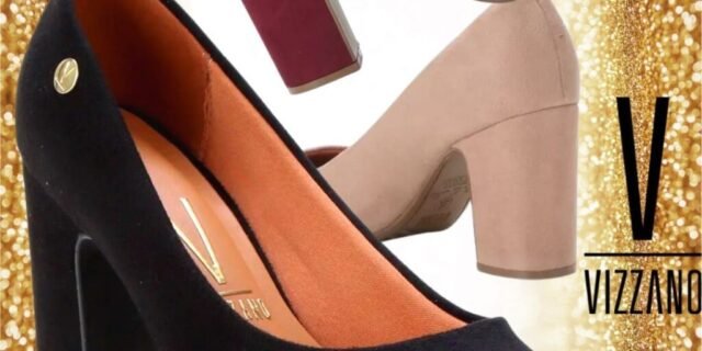 [MAGAZINE] Scarpin Vizzano Salto Grosso Feminino (3 Cores)