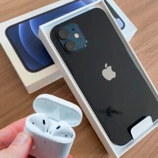 [MAGAZINE] iPhone 12 + AirPods: iPhone 12 Apple 64GB Preto 6,1” – Câm. Dupla 12MP iOS + AirPods