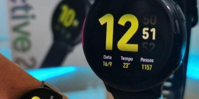 [CASASBAHIA] Smartwatch Samsung Galaxy Caixa de Alumínio Active2