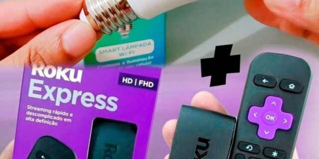 [AMERICANAS] Smart Lâmpada Wi-Fi Positivo + Roku Express Dispositivo de Streaming