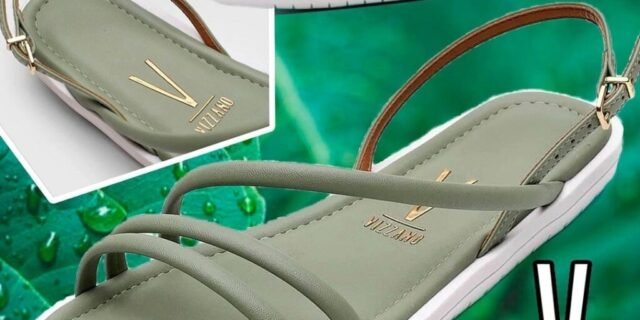 [ZATTINI] Rasteira VIZZANO Multi Tiras Feminina – Verde água