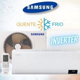 [PONTOFRIO] Ar Condicionado Split High Wall Inverter Samsung Ultra Quente e Frio 9000 BTUs AR09TSHZDWKNAZ 220V