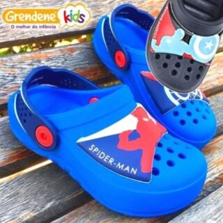 [MAGAZINE] Sandália Infantil Babuche Grendene Kids Marvel Action Masculina (Capitão América ou Homem Aranha)