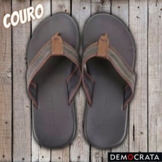 [MAGAZINE] Chinelo Couro Democata Zyon Masculino – Democrata *(2 Cores)*