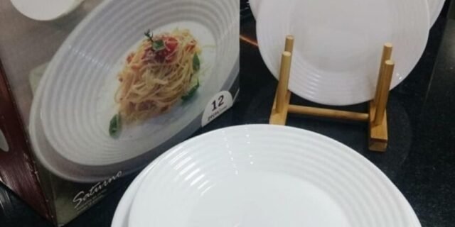 [MAGAZINE] Aparelho de Jantar 12 Peças Duralex Vidro Redondo – Branco Saturno