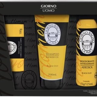 [MAGAZINE] Kit Shampoo Sabonete e Desodorante Giorno Uomo – Black Oud