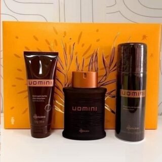 [O BOTICARIO] Kit Presente Uomini: Desodorante Colônia 100ml + Espuma de Barbear 200ml + Balm Pós-Barba 110g