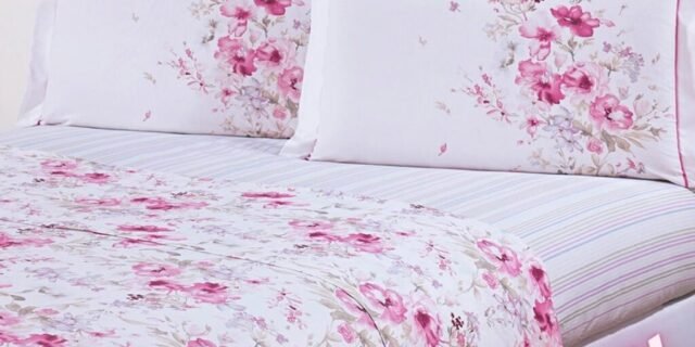 [SHOPTIME] Jogo de Cama Queen Ana 4 Peças Percal 180 Fios Rosa – Casa & Conforto