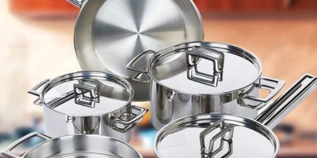 [CASASBAHIA] Jogo de Panelas Tramontina Brava 5 Peças Prata