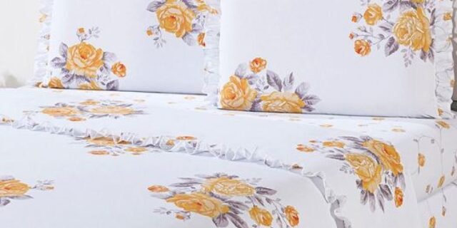 [SHOPTIME] Jogo de Cama Queen Rosas Percal 180 Fios 4 Peças – Casa & Conforto