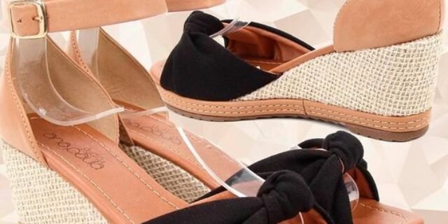 [ZATTINI] Sandália Anabela Studio Ana Paula Nó Feminina – Preto