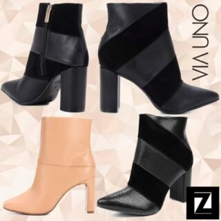 [ZATTINI] Bota VIA UNO Salto Alto Feminina