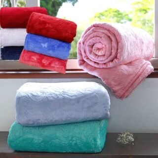 [SHOPTIME] Cobertor Flannel 3D Monarca / Lien / Begônia / Begônia – Casa & Conforto (Vários Tamanhos)