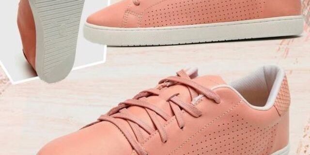 [ZATTINI] Tênis Couro BOTTERO Perfuros Feminino – Laranja Claro