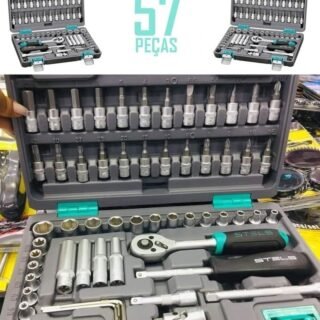 [MAGAZINE] Kit Ferramentas Stels 57 Peças – 14101 com Catraca
