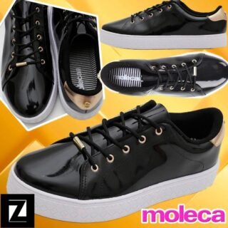 [ZATTINI] Tênis MOLECA Verniz Feminino