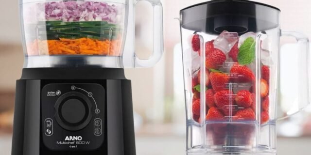 [MAGAZINE] Multiprocessador de Alimentos Arno Preto – Multichef 4 em 1 600W SÓ 220V