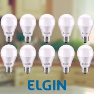 [MAGAZINE] Kit Lâmpadas LED 10 Unidades Branca E27 9W – 6500K Elgin Bulbo A60