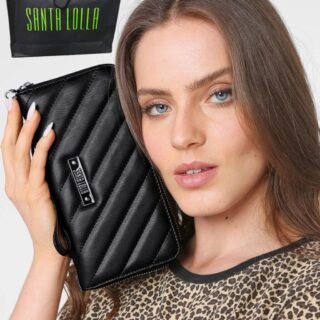 [DAFITI] Carteira Santa Lolla Matelassê Preta