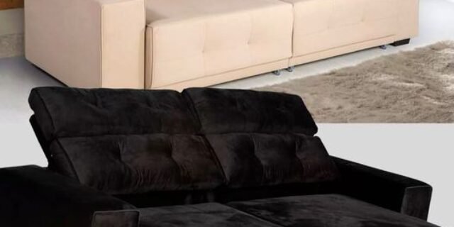 [MAGAZINE] Sofá Retrátil Reclinável 4 Lugares Tecido Nylon – Quebec Berflex