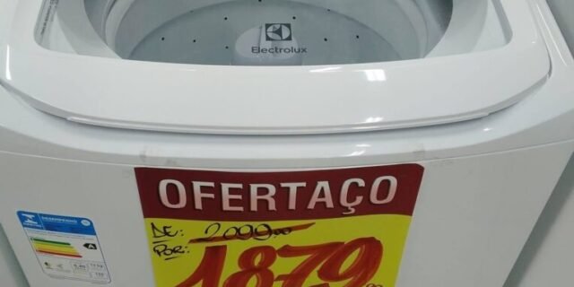 [MAGAZINE] Lavadora de Roupas Electrolux LAC13 – 13Kg 12 Programas de Lavagem