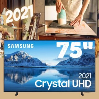 [SUBMARINO] Samsung Smart Tv 75″ Crystal Uhd 4k 75au8000, Painel Dynamic Crystal Color, Design Slim, Tela Sem Limites