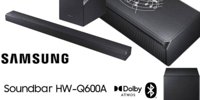 [SUBMARINO] Soundbar Samsung Hw-Q600a Com 3.1.2 Canais Bluetooth 360w Subwoofer Sem Fio Dolby Atmos Acoustic Beam